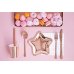 Paper Plates Star, rose gold, 18cm (1 pkt / 6 pc.)