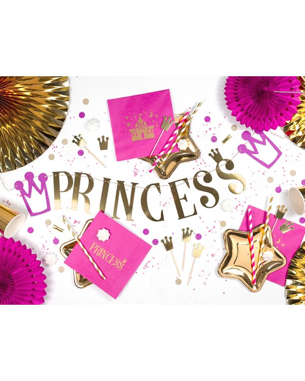 Paper Plates Star, gold, 18cm (1 pkt / 6 pc.)