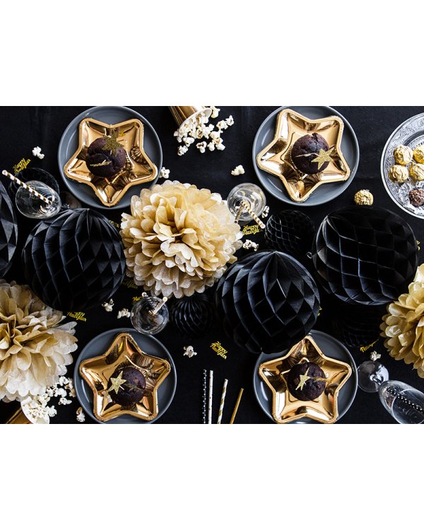 Paper Plates Star, gold, 18cm (1 pkt / 6 pc.)