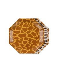 Plates Safari spots, 23 cm, mix (1 pkt / 6 pc.)