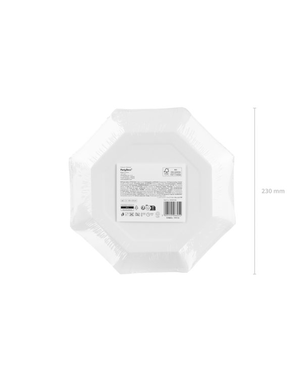 Plates Safari spots, 23 cm, mix (1 pkt / 6 pc.)