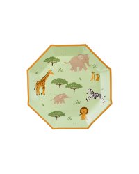 Papierowe plates Safari, 23 cm, mix (1 pkt / 6 pc.)