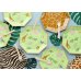 Papierowe plates Safari, 23 cm, mix (1 pkt / 6 pc.)