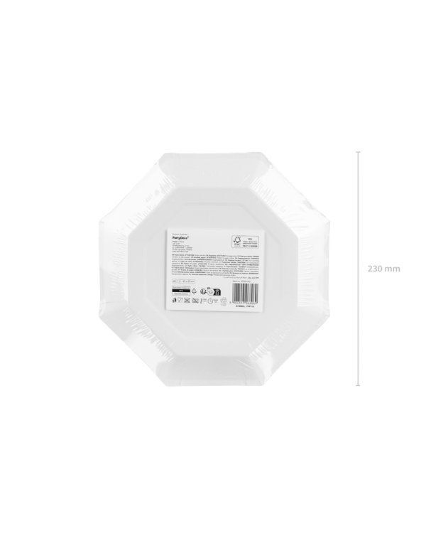 Papierowe plates Safari, 23 cm, mix (1 pkt / 6 pc.)