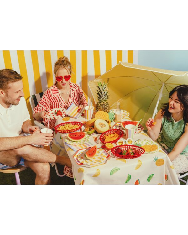 Plates Fruits, 20.5 cm, mix (1 pkt / 6 pc.)