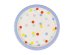 Plates Confetti, 23 cm, mix (1 pkt / 6 pc.)