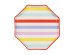 Plates Stripes, 24.5x24.5 cm, mix (1 pkt / 6 pc.)