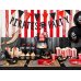Plates Pirates Party, red, 20x20cm (1 pkt / 6 pc.)