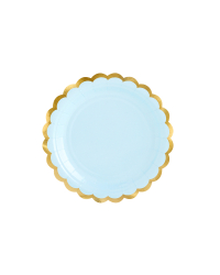 Plates, light blue, 18cm (1 pkt / 6 pc.)