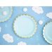 Plates, light blue, 18cm (1 pkt / 6 pc.)