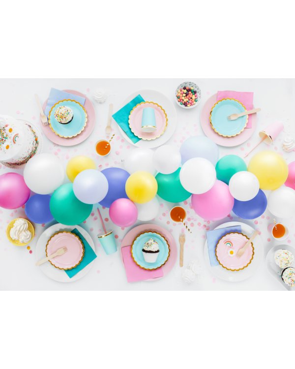 Plates, light blue, 18cm (1 pkt / 6 pc.)