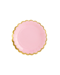 Plates, light pink, 18cm (1 pkt / 6 pc.)