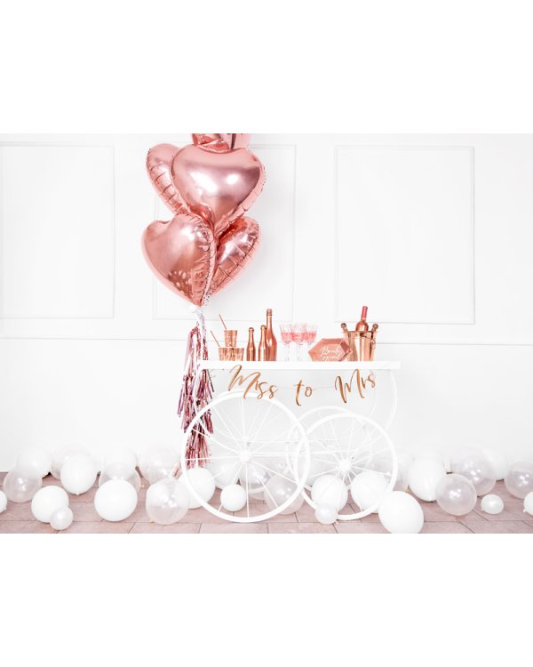 Plates Bride squad, rose gold, 23cm (1 pkt / 6 pc.)