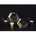 Plates Let's Celebrate, black, 20 cm (1 pkt / 6 pc.)