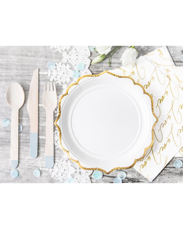 Plates, white, 18.5 cm (1 pkt / 6 pc.)