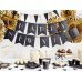 Plates Let's Celebrate, black, 23cm (1 pkt / 6 pc.)