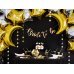 Plates Let's Celebrate, black, 23cm (1 pkt / 6 pc.)