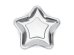 Paper Plates Star, silver, 23cm (1 pkt / 6 pc.)