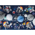 Paper Plates Star, silver, 23cm (1 pkt / 6 pc.)