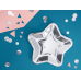 Paper Plates Star, silver, 23cm (1 pkt / 6 pc.)