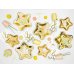 Paper Plates Star, gold, 23cm (1 pkt / 6 pc.)