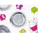 Plates, silver, 18cm (1 pkt / 6 pc.)