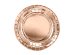 Round paper plates, rose gold, 18cm (1 pkt / 6 pc.)