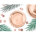 Round paper plates, rose gold, 18cm (1 pkt / 6 pc.)