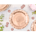 Round paper plates, rose gold, 18cm (1 pkt / 6 pc.)