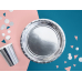 Round plates, silver, 23cm (1 pkt / 6 pc.)
