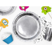 Round plates, silver, 23cm (1 pkt / 6 pc.)
