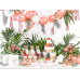 Round paper plates, rose gold, 23cm (1 pkt / 6 pc.)