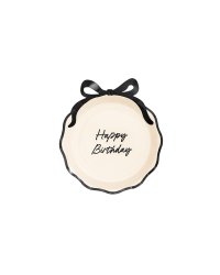 Paper plates Happy Birthday with bow, mix, 24 cm (1 pkt / 6 pc.)