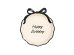 Paper plates Happy Birthday with bow, mix, 24 cm (1 pkt / 6 pc.)