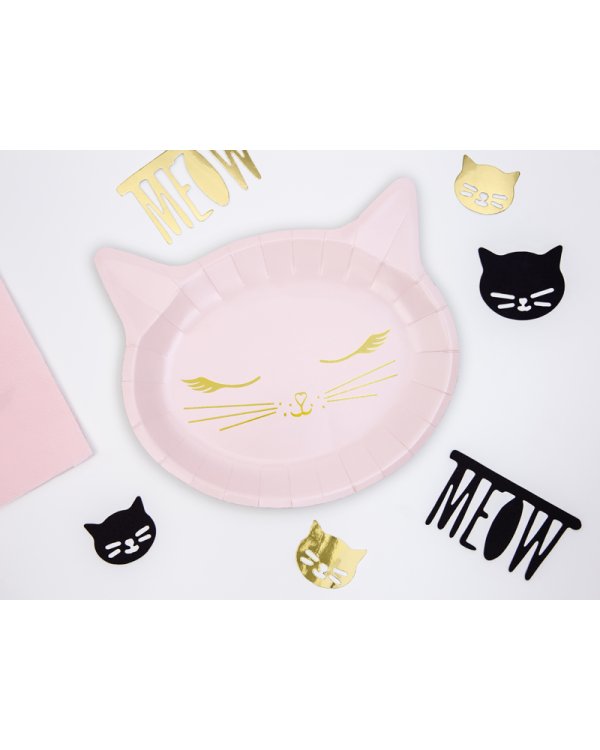 Plates Cat,  22x20cm (1 pkt / 6 pc.)