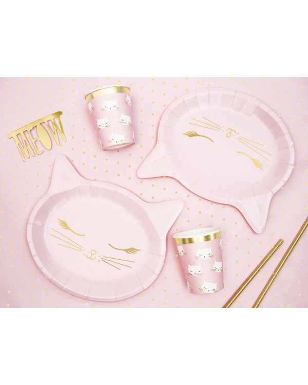 Plates Cat,  22x20cm (1 pkt / 6 pc.)