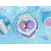 Plates Mermaid - Seashell, iridescent, 18.5cm (1 pkt / 6 pc.)