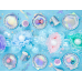 Plates Mermaid - Seashell, iridescent, 18.5cm (1 pkt / 6 pc.)