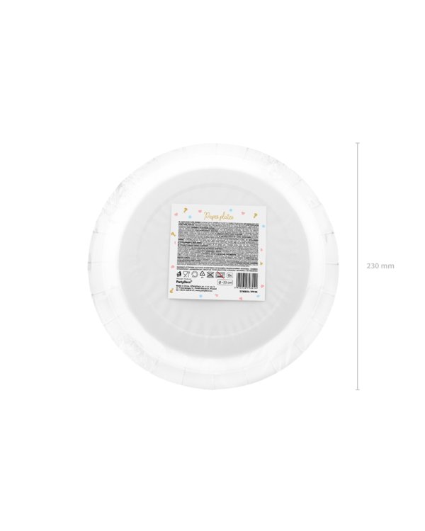Plates Boy or Girl, 23 cm. (1 pkt / 6 pc.)