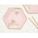 Plates Leaves, light pink, 23cm (1 pkt / 6 pc.)
