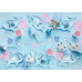 Paper plates Narwhal, mix, 18.5x29cm (1 pkt / 6 pc.)
