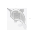 Paper plates Narwhal, mix, 18.5x29cm (1 pkt / 6 pc.)