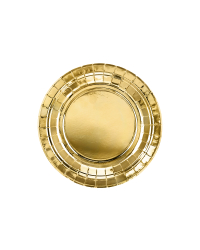 Plates, gold, 18cm (1 pkt / 6 pc.)
