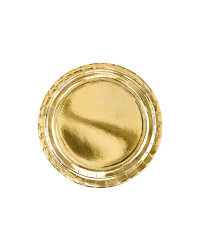 Plates, gold, 23cm (1 pkt / 6 pc.)