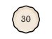 Paper plates ''Hello 30'', mix, 18 cm (1 pkt / 6 pc.)