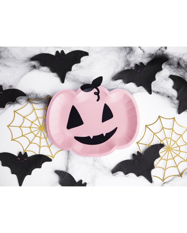 Plates Pumpkin, pink, 25x22cm (1 pkt / 6 pc.)