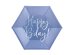 Plates Happy B'day!, navy blue, 20cm (1 pkt / 6 pc.)