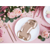 Plates Same penis forever, rose gold, 26.5x15.5cm (1 pkt / 6 pc.)