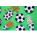 Plates Football, mix, 18cm (1 pkt / 6 pc.)
