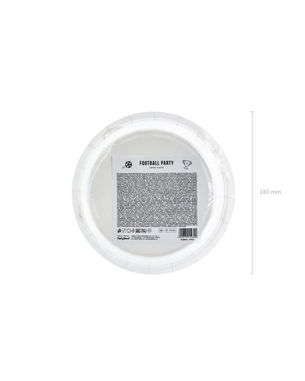 Plates Football, mix, 18cm (1 pkt / 6 pc.)